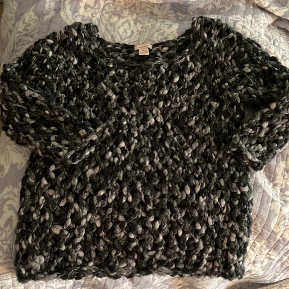 Sundance grey chunky wool blend sweater size M - Picture 1 of 5